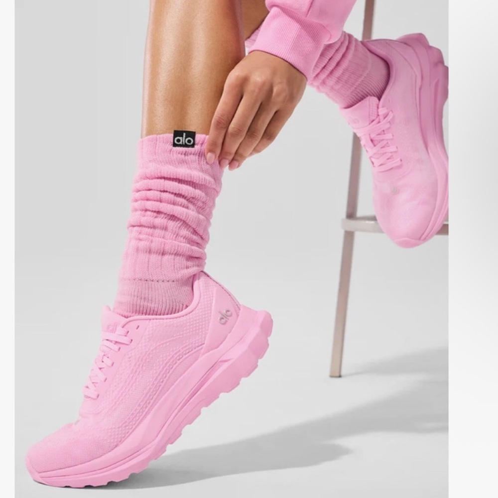 ALO Yoga Pink Women's Athletic Socks
